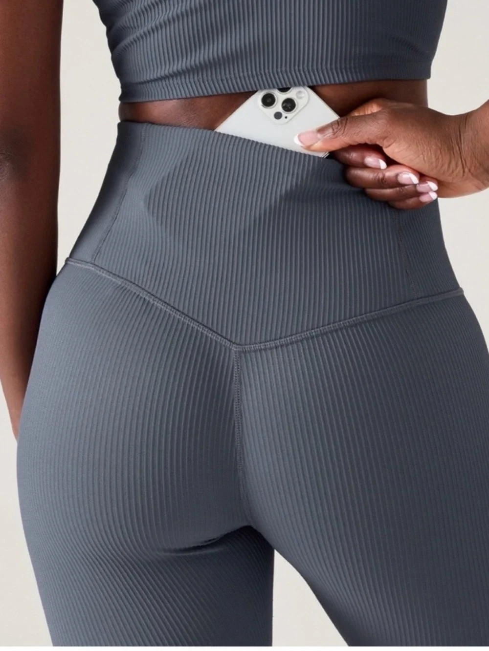 Athleta Elation Ribbed Tight - Picture 2 of 3